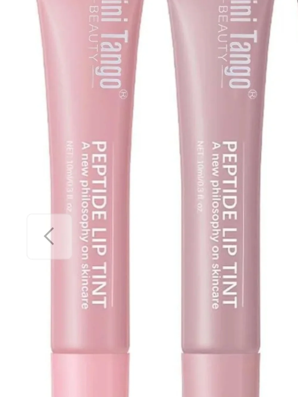 Mini Tango Beauty Peptide Lip Tint In Pure Pink NEW